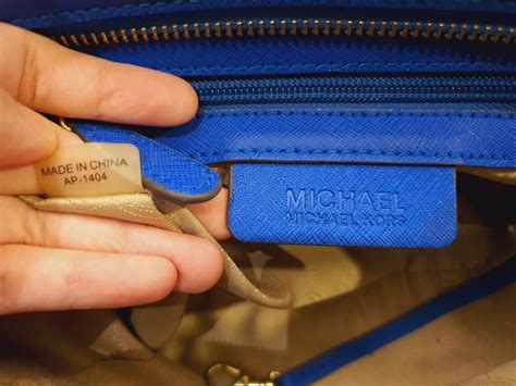 michael kors serial number check purse - real Michael Kors bag inside.